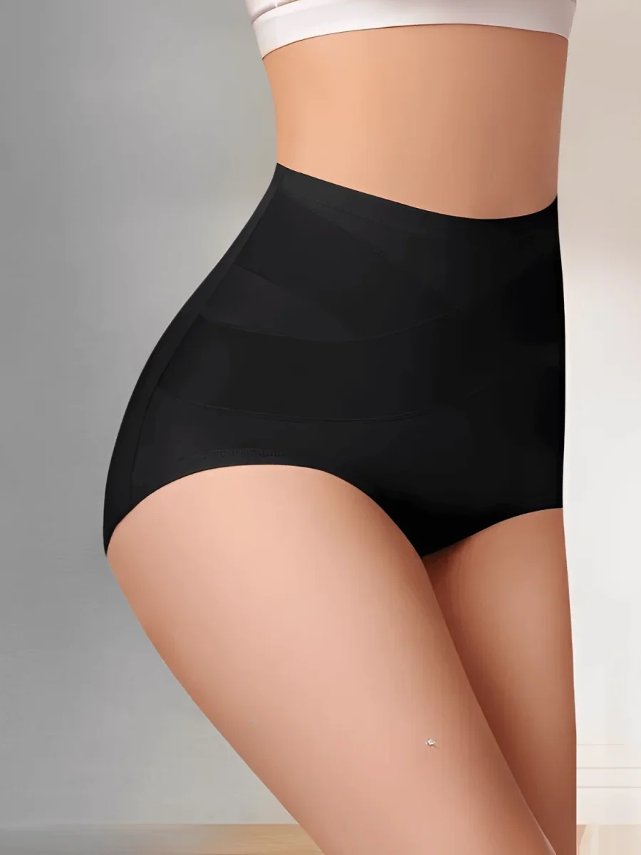 Kit 3 Calcinhas Modeladoras Cintura Alta em Algodão - Adalia - Image 5